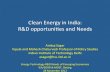 Clean&Energy&in&India:& R&D&opportuni6es&and&Needs& · 2019-11-27 · Clean&Energy&R&D&India_____ Trends&in&Supply&of&Primary&Commercial&Energy&(MTOE)& & & Source: Draft 12th 5-year