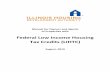 Federal Low Income Housing Tax Credits (LIHTC)...The federal Low Income Housing Tax Credit (LIHTC) program is intended to help developers raise equity and reduce the amount of debt