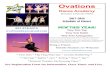 Ovations - East Woods School€¦ · Ovations Dance Academy Director Orlando Peña 2017-2018 Schedule of Classes New This Year! Tiny Tots Tap Tiny Tots Ballet Tiny Tots Acting/Glee
