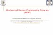 Mechanical Design Engineering Program - cueng.cu.edu.eg/wp-content/uploads/credituser/2015/MDE-ORIENTATI… · Mechanical Design Engineering, Chemical Engineering, Metallurgical Engineering