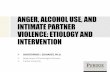 ANGER, ALCOHOL USE, AND INTIMATE PARTNER VIOLENCE ... · “The inclination to act out anger in aggressive and violent behavior is reinforced by a patriarchal social structure that