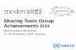 Sharing Tools Group Achievements - unece.org Sharing Tools Group Achievements 2019 Modernisation Workshop