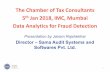 Data Analytics for Fraud Detection · 2019-01-22 · Audit Analytics - Premise “Information is the oil of the 21st century, and analytics is the combustion engine.” “Things
