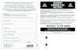 MODEL # ZX-8680static.highspeedbackbone.net › pdf › ZX-8680 instructions.pdf · 2010-01-14 · MODEL # ZX-8680 The serial number on ... Los productos de Corporate Images son garantizados