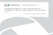 Assessment of norwAy’s public procurement system · Norway’s public procurement system is characterised by its high degree of decentralisation and its link to the rules of the