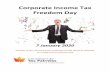 Corporate Tax Freedom Day - Canadians for Tax Fairness · 2020-01-10 · This isn’t the earliest date for orporate Income Tax Freedom Day for anada, but it is early for a time when