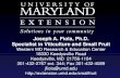 Joseph A. Fiola, Ph.D. Specialist in Viticulture and Small Fruit2)VineyardSiteSelectionMD0214Fiola.pdf · Vineyard Site Considerations. Vineyard. Site Selection for Maryland’s Diverse