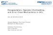 Encapsulation, Operator Overloading, and Error Class ...oclworkshop.github.io/2016/presentations/161002... · Vincent Bertram Software Engineering Chair (Bernhard Rumpe) RWTH Aachen