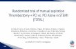 Randomized trial of manual aspiration Thrombectomy + PCI vs. … · 2015-11-12 · Randomized trial of manual aspiration Thrombectomy + PCI vs. PCI Alone in STEMI (TOTAL) SS Jolly,