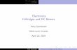 Electronics- H-Bridges and DC Motorsdenethor.wlu.ca/pc320/lectures/hbridgebeam.pdf · Electronics H-Bridges and DC Motors Terry Sturtevant Wilfrid Laurier University April 22, 2019