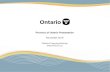 Province of Ontario Presentation• Fixed Global Bonds in 3, 5, 7 and 10 years, with benchmark size of U.S.$1B plus • Total U.S. denominated bonds of C$40.0B outstanding as of March