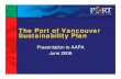 The Port of Vancouver Sustainability Planaapa.files.cms-plus.com/SeminarPresentations/06_HNE_Blancarte.pdf · Port Environmental Management Systems zKey tenants develop ISO 14001