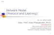 Network Model (Protocol and Layering) › ~anan › myhomepage › wp-content › uploa… · OSI Layers in Real World transmission medium Reads the message Summarizes or translates