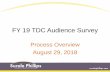 FY 19 TDC Audience Survey - Cultural Council for Palm Beach … · 2018-08-31 · FY 19 TDC Audience Survey Process Overview August 29, 2018. Schedule •Surveying: Oct. 1, 2018 -