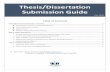 Thesis/Dissertation Submission Guide - UNIST Library · 2019-10-23 · Thesis/dissertation submission is a necessary process to get your doctorate or master [s degree. To report your