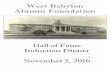 West Babylon Alumni Foundationwestbabylonalumni.org/halloffame/2016_Hall_of_Fame_Program.pdf · Shannon Smith ‘08 Harold Dieterle ‘95 Patrick Halpin ‘71 Vincent DiMartino ‘66