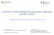 German Antimicrobial Resistance Strategy „DART …...2018/10/26  · German Antimicrobial Resistance Strategy „DART 2020“ AMR One Health Network meeting, 26 October 2018 Dr.