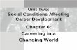 Chapter 6: Careering in a Changing World - The Career Center€¦ · Chapter 6: Careering in a . Changing World . Forces that Affect Our Careers ... to dedicate your career or prioritize