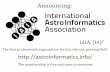 Announcing - California Institute of Technology · 2019-07-01 · The membership is free and open to everyone IAIA, (IA)2. Our Goals: •Foster the development of the global Astroinformaticscommunity