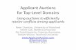 Applicant Auctions for Top-Level Domains · The minimum price to bid is where the auction has reached at the end of the last round (or $0 in the first round). You are already committed