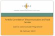 Portfolio Committee on Telecommunications and Postal Services · 2019-03-17 · Portfolio Committee on Telecommunications and Postal Services Cost to Communicate Programme 26 February