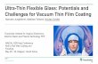 Ultra-Thin Flexible Glass: Potentials and Challenges for ... · Ultra-Thin Flexible Glass: Potentials and Challenges for Vacuum Thin Film Coating Manuela Junghähnel, Matthias Fahland,
