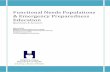 Functional Needs Populations & Emergency Preparedness Education A for Functional... · 2016-07-19 · Functional Needs Populations & Emergency Preparedness Education Questions & Answers