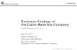 Business Strategy of the Cable Materials Company© Hitachi Metals, Ltd. 2017. All rights reserved. Hitachi Metals, Ltd. May 31, 2017 Hitachi Metals IR Day 2017 1 Business Strategy