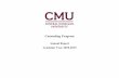 Counseling Program - Central Michigan University...7 CMU Counseling Program Annual Report Graduation & Completion Rates by Concentration Benchmark: The CMU Counseling Program will
