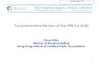 Comprehensive Review of the IFRS for SMEs · Comprehensive Review of the IFRS for SMEs ... Hong Kong Institute of Certified Public Accountants 1 . Agenda paper 10.1. The background