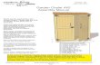 Garden Chalet 4X2 Assembly Manual - Shedtownusa.com · vertical wall frames with 3 - 2 1/2” screws. 5. Position 2nd Rear Wall Panel on Floor as per Step 3 & 4. Attach wall frames