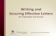 Writing and Securing Effective Letters€¦ · career.fsu.edu • 850.644.6431 Writing and Securing Effective Letters for Fellowships and Awards