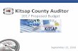 Kitsap County Auditor Presentation 2017.pdfAuditor – A Lean Culture 7.5 FTE 9.7 FTE 4.7 FTE 6.1 FTE Kitsap County Auditor 2016 Accomplishments Goals: Quality, Accountability, Accessibility