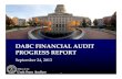 DABC FINANCIAL AUDIT PROGRESS REPORT - Utah · Utah State Auditor DABC FINANCIAL AUDIT PROGRESS REPORT Sepmber 24, 2013. ... Utah State Auditor ... Office of the Utah State Auditor.
