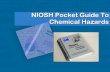 NIOSH Pocket Guide To Chemical Hazards · 2019-04-12 · NIOSH Guidebook •NIOSH publishes the Pocket Guide to Chemical Hazards. –The newest version (8/06) is color coded silver.