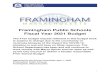 Framingham Public Schools Fiscal Year 2021 Budget · 4/1/2020  · Framingham, MA 01702 Telephone: 508-626-9121 Fax: 508-877-4240 Dear Framingham Community: In a world of uncertainty