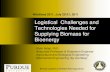 Logistical Challenges and Technologies Needed for ...Biorefineries from cellulose biomass 1. We have an abundance of cellulose feedstocks 2. Conversion technologies are showing commercial