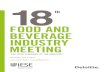 FOOD AND BEVERAGE INDUSTRY MEETING...18TH FOOD AND BEVERAGE INDUSTRY MEETING clusters the objective of which is to boost competi-tiveness in four specific fields: exports, innovation,