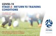 FV Return To Training V2 - Football Victoria · covid-19 stage 2 - return to training conditions v2.0 - may 29, 2020 valid from: june 1, 2020 note: version to be updated on receipt