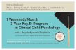1 Weekend/Month 3 Year Psy.D. Program in Clinical Child ......The Reiss-Davis Child Study Center & Institute’s 1 Weekend/Month 3 Year Psy.D. Program in Clinical Child Psychology