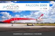 Falcon 2000 SN 104 eBrochure · 2020-03-12 · year & model: 2000 falcon 2000 serial number: 104 registration: n362sm airframe tt: 14,779 hours engines tt: 2,346 / 2,027 smpi location: