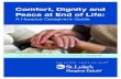 Comfort, Dignity and Peace at End of LifeFor assistance or support, call St. Luke’s Hospice ANYTIME at 218.249.6100.Comfort, Dignity and Peace at End of Life: A Hospice Caregiver’s