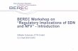 BEREC Workshop on “Regulatory Implications of SDN and NFV ... · BEREC Workshop on “Regulatory Implications of SDN and NFV” - Introduction Wilhelm Schramm, RTR-GmbH ... of the