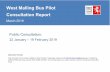 Consultation Report West Malling Bus Pilot · Public Consultation: 22 January – 19 February 2019 West Malling Bus Pilot Consultation Report March 2019 Alternative Formats This document