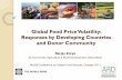 Global Food Price Volatility: Responses by Developing ... · Growth in yields (percentage change per year) 1.4 1.0 -32 Natural disasters (droughts, floods, and extreme temperatures)