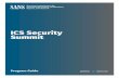 ICS Security Summit - content.sans.org · 9:00-9:20 am Michael J. Assante ICS Security Lifetime Achievement Award 9:20-10:00 am Keynote & Demo: The PLC Made Me Do It! ICS security