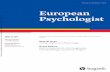 Volume 24 Number 2 2019 European Psycholog st Monografico EFPA 2019… · Volume 24 / Number 2 / 2019 European Psycholog!st OfÞcial Organ of the European Federation of PsychologistsÕ