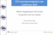 Immigration Case Law Update4e3qn626agz21q7e122b6h2c-wpengine.netdna-ssl.com/wp...CCH Learning Immigration Law Conference 2019 What’s happening in the Courts Immigration Case Law