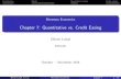 Chapter 7: Quantitative vs. Credit Easingolivierloisel.com/monetary_economics/Chapter 7.pdf · Monetary Economics Chapter 7: Quantitative vs. Credit Easing Olivier Loisel ensae October