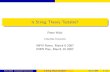 Is String Theory Testable? - Columbia University › ~woit › testable.pdf · Is String Theory Testable? Peter Woit Columbia University INFN Rome, March 8 2007 INFN Pisa, March 15